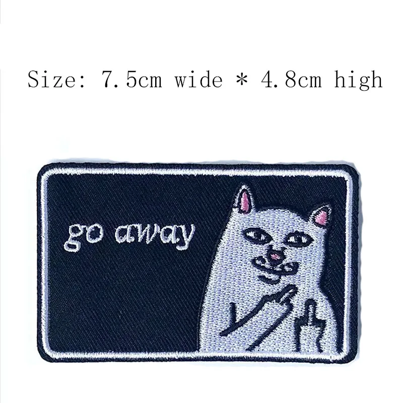 Бесплатная доставка нашивка с вышивкой в виде кошки на палец Ширина 7 5 см