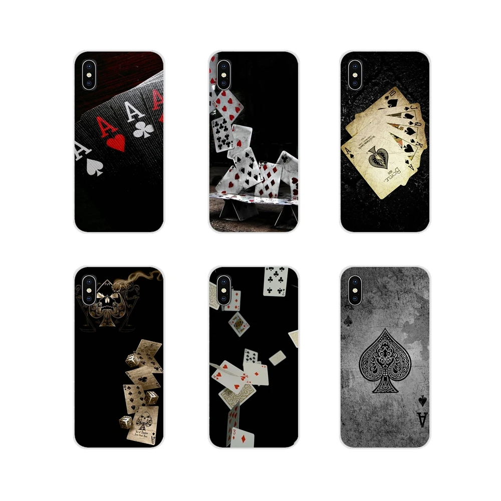 Аксессуары для игры в покер на карты для телефона Samsung A10 A30 A40 A50 A60 A70 M30 Galaxy Note 2 3 4 5 8 9 10 PLUS.