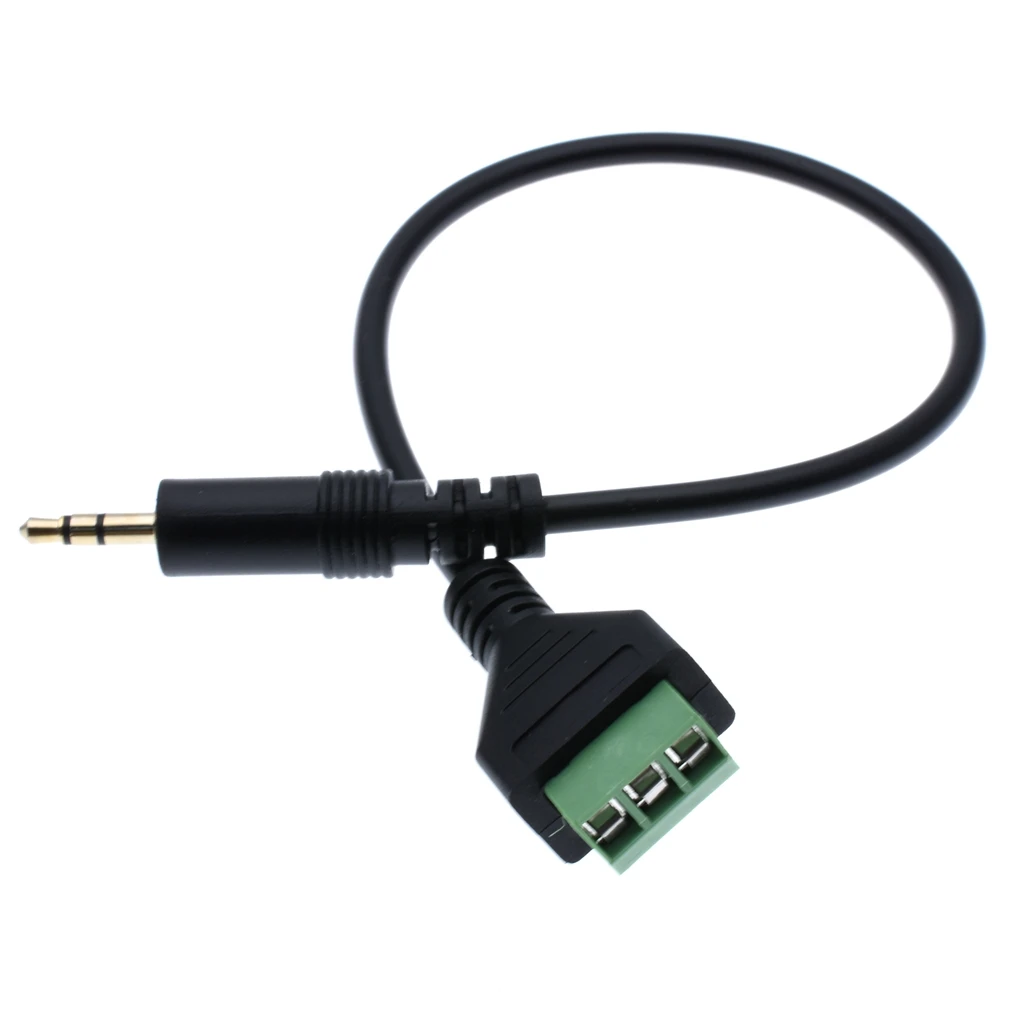 1/4 "стерео TRS Male 3 полюса в AV винт видео балун терминал адаптер кабель аудио Solderless