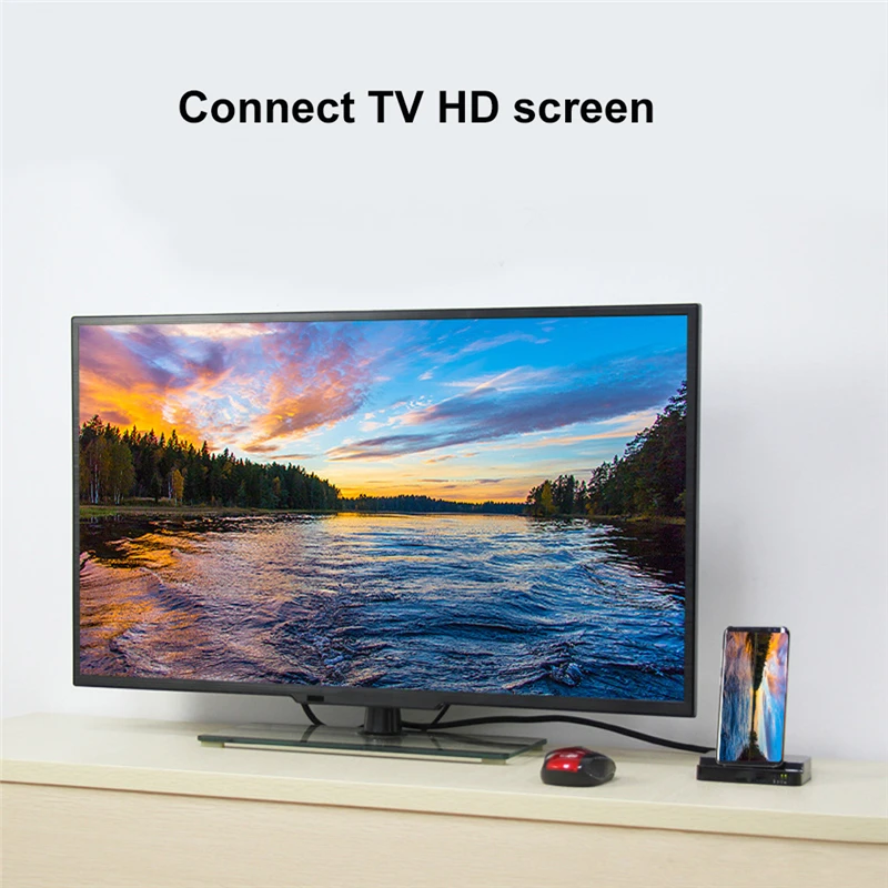 LHMZNI usb-хаб док-станция USB-C к HDMI USB3.0 док-станция адаптер питания type-C Расширительная док-станция для huawei P20P30 Pro samsung S10S9