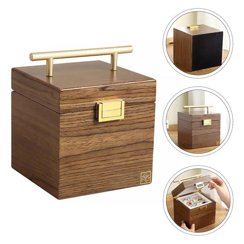 

1pc Multifunctional Luxurious Wooden Watch Display Box Jewelry Box Watch Box Watch Container