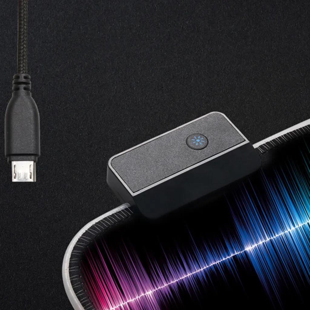 Игровой коврик для мыши RGB геймер компьютерный с подсветкой Mause большой