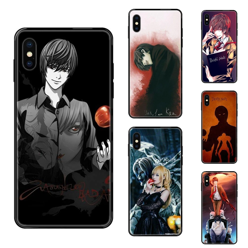Тетрадь смерти для Huawei P40 P30 P20 P10 P9 P8 Lite Plus Pro P Smart 2017 2019 черный за счет складки