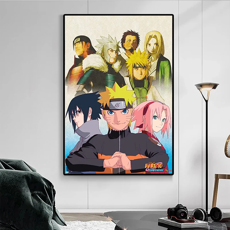

Japanese Anime Naruto Shippuden Poster Haruno Sasuke Wall Art Canvas Painting Picture Mural for Living Room Decoration Cuadros