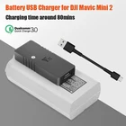 Для DJI Mavic Mini 2 батарея USB зарядное устройство светодиодный индикатор портативное мини 2 зарядное устройство для Mavic Mini 2 Аксессуары для Дронов