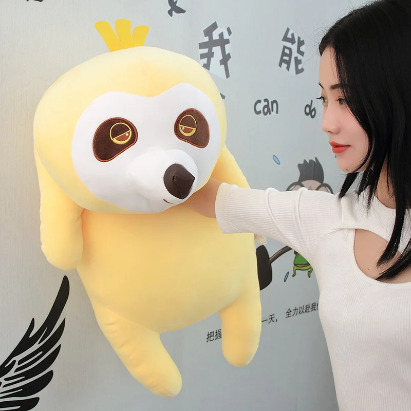 

60cm 80cm 100cm Long Sloth Lying Pillow Stuffed Movie Anime Figure Sloth Toy Doll Pillow Hug Throw Pillow Animals Bed Cushion