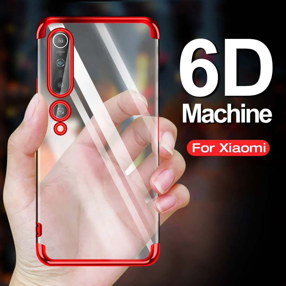 Прозрачный чехол книжка для телефона Xiaomi Mi 10 Pro Lite 9T A3 A2 Light 9 SE Note мягкие чехлы на