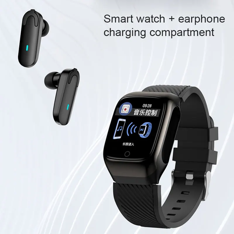 S300 2-в-1 Смарт-часы с Bluetooth 5 0 беспроводные наушники мониторинг здоровья браслет