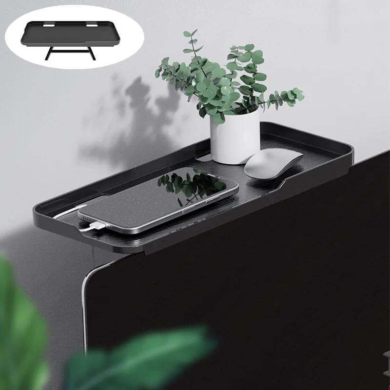 

Adjustable Screen Top Shelf Computer Monitor Desktop Screen Top Shelf TV Buddy Organizer Holder Home Office Storage Rack Shelf