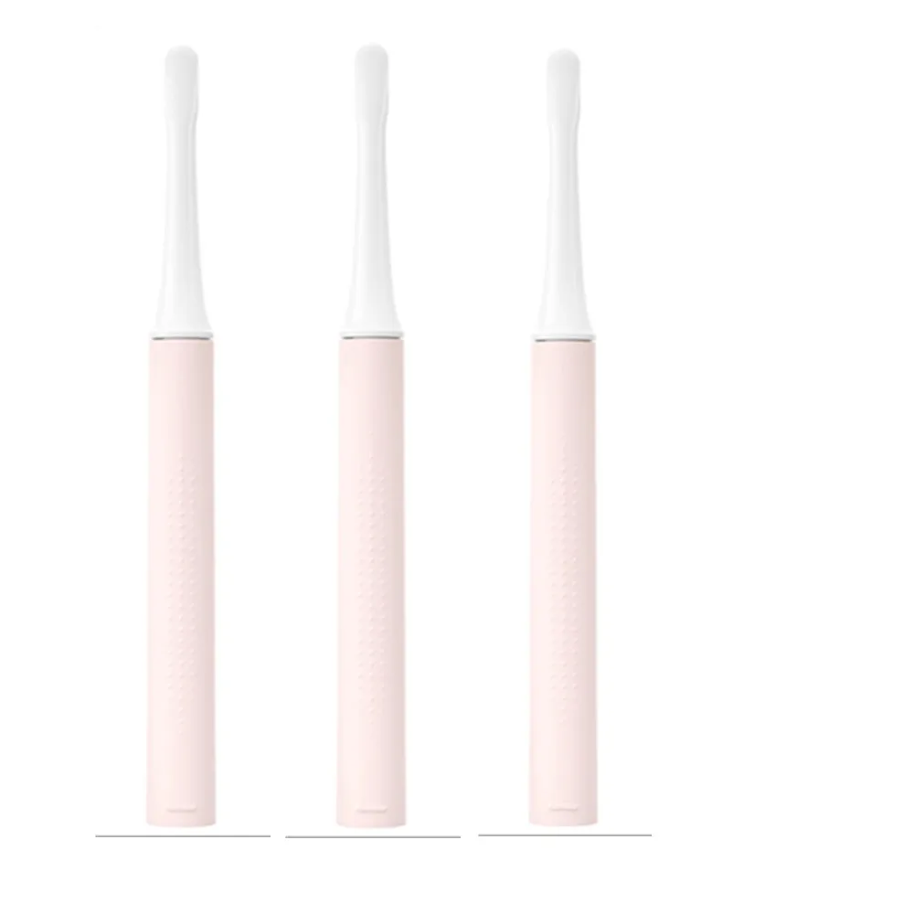3pcs Pink Xiaomi Mijia T100 звуковая электрическая зубная щетка для взрослых Водонепроницаемая ультра звуковая автоматическая зубная щетка USB перезаряжаемая зубная щетка - Цвет: 3pcs Pink