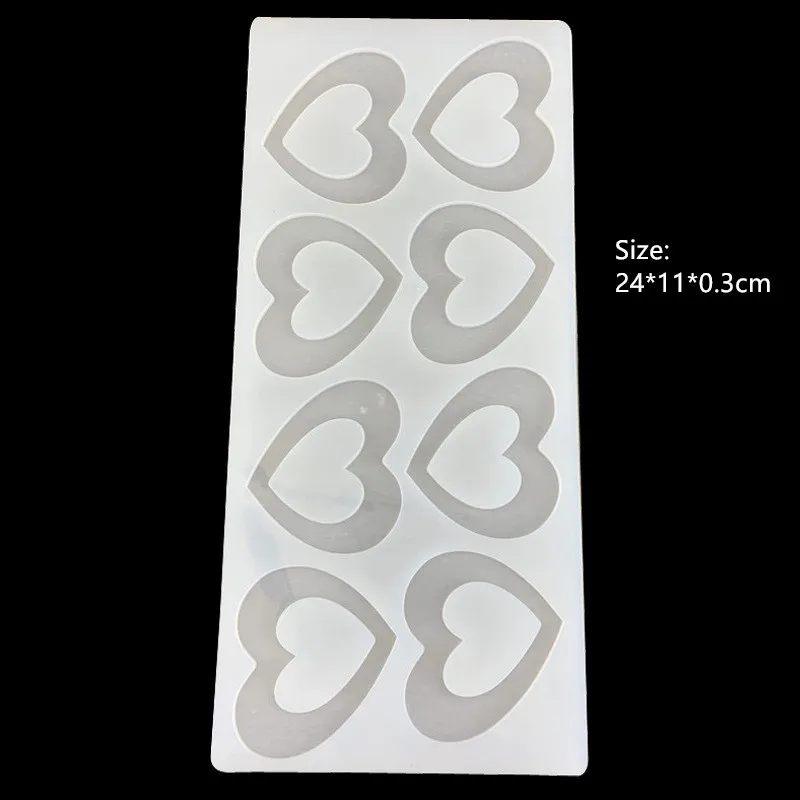 Романтическое сердце розовый Силиконовый Шоколад формы для выпечки торта кекс