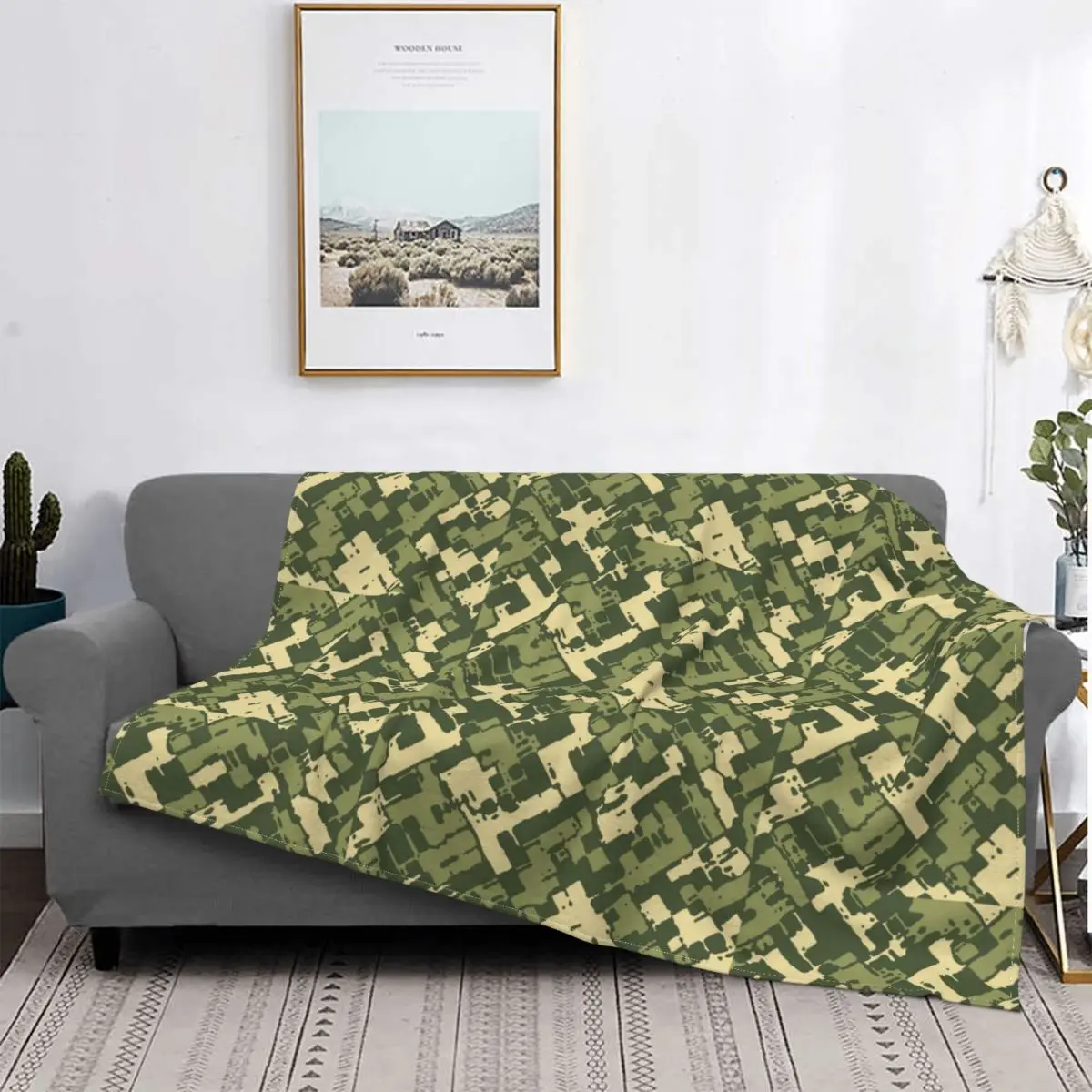 

Camouflage Blankets Fleece Decoration Ultra-Soft Throw Blankets for Bedding Bedroom Plush Thin Quilt