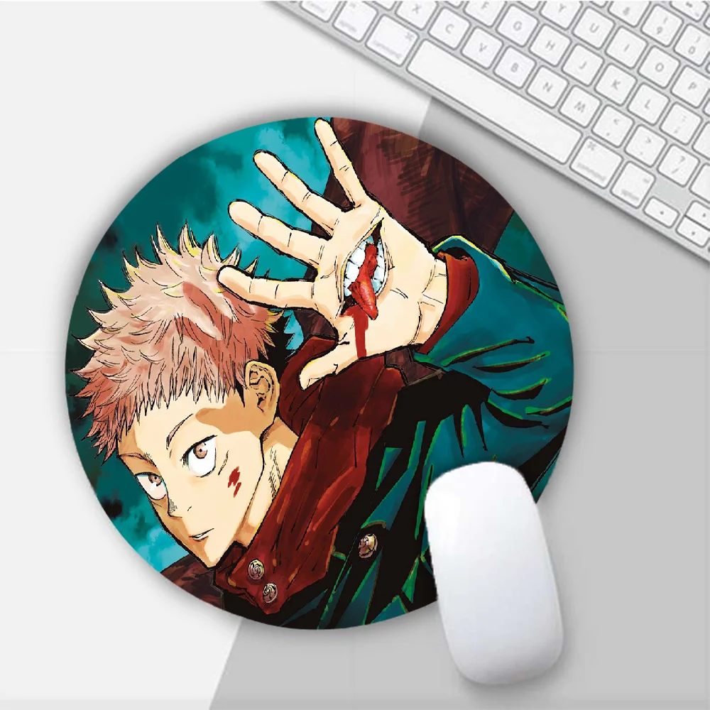 

Jujutsu Kaisen Round Mouse Mat Gaming Mouse Pad For PC Laptop Notebook 20x20cm Gamer Desk Pad