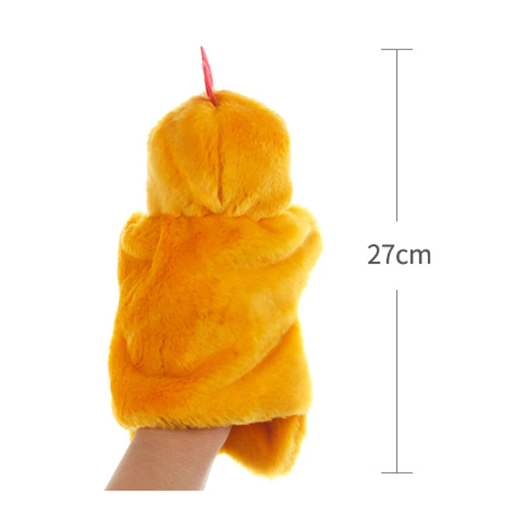 

27cm Rooster Hen Animal Plush Doll Hand Glove Puppet Kids Intelligent Toy Gift Learning Baby Toys Early Educational