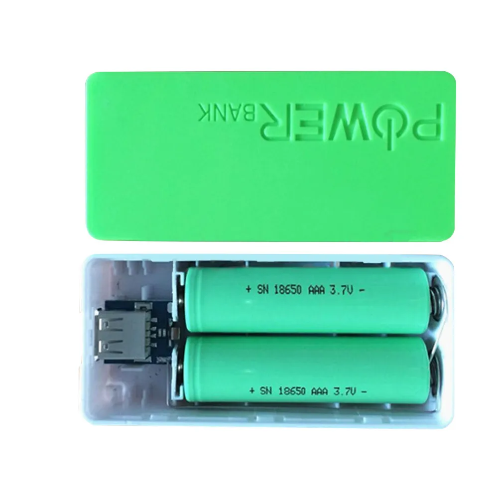 5600 мАч 2x18650 USB внешний аккумулятор зарядное устройство чехол DIY Box для iPhone