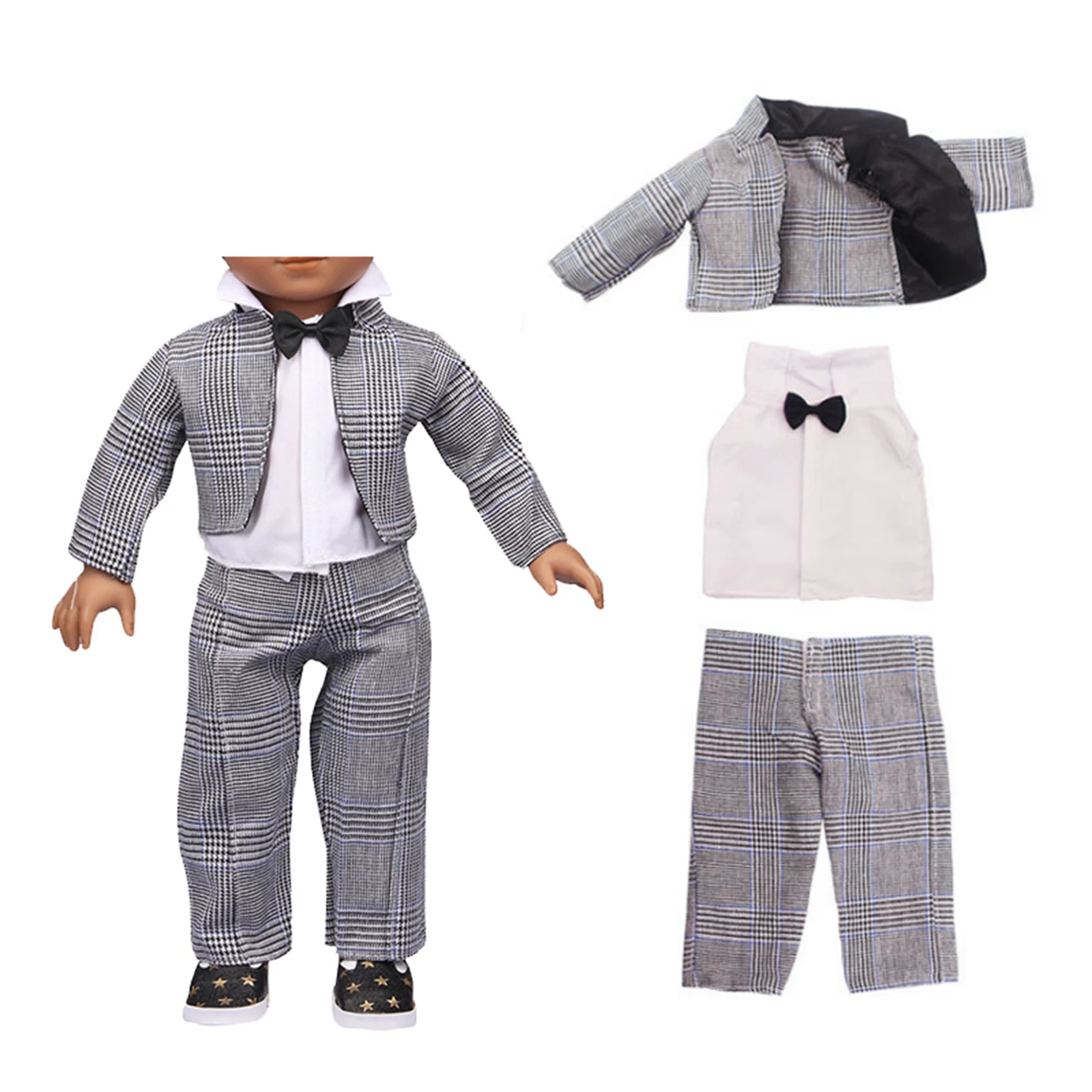 

3x Handmade Clothing Suits fits 18" Generation Doll Dress up Clothes Accs