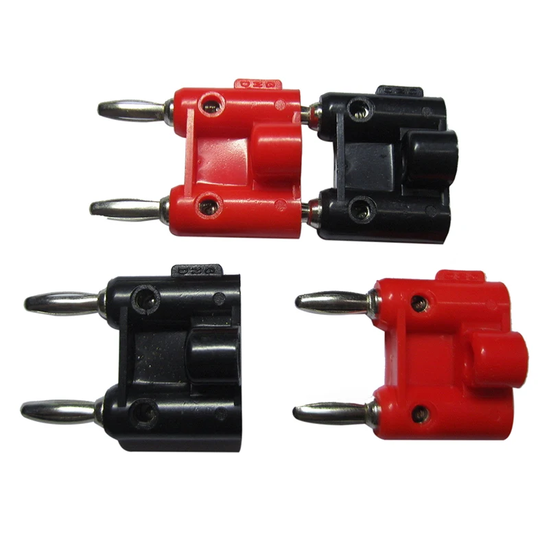 4 шт. тип винта двойная вилка типа банан соединители динамика 436 + тип|Коннекторы и