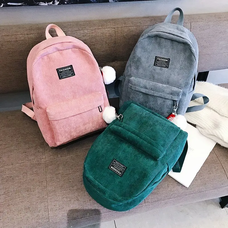 

2021 Backpack New Velvet Women Backpack Korean Leisure Bagpack Cute School Bags For Teenage Girls Small Travel Mochila