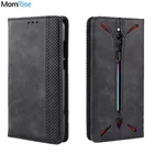 Чехол-книжка для ZTE Nubia Red Magic 3 3S, тонкий винтажный кожаный магнитный флип-чехол с подставкой для карт, мягкий чехол для телефона