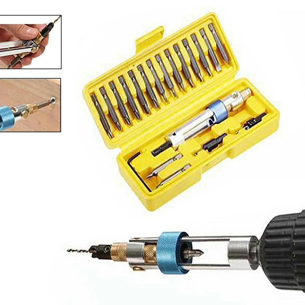 

20pcs HSS Countersink Drill Bit Driver Swivel Head Quick-Change Tool Set Sale Power Tools Drill Bits Half Time Drill Driver