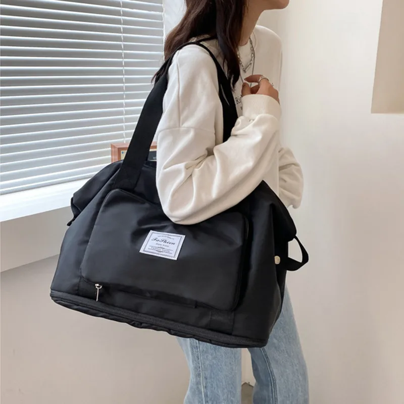 

сумка багет сумки женские Лидер продаж, Женская холщовая сумка на молнии, Студенческая сумка-тоут в стиле преппи, сумка-мессенджер на плечо, ...