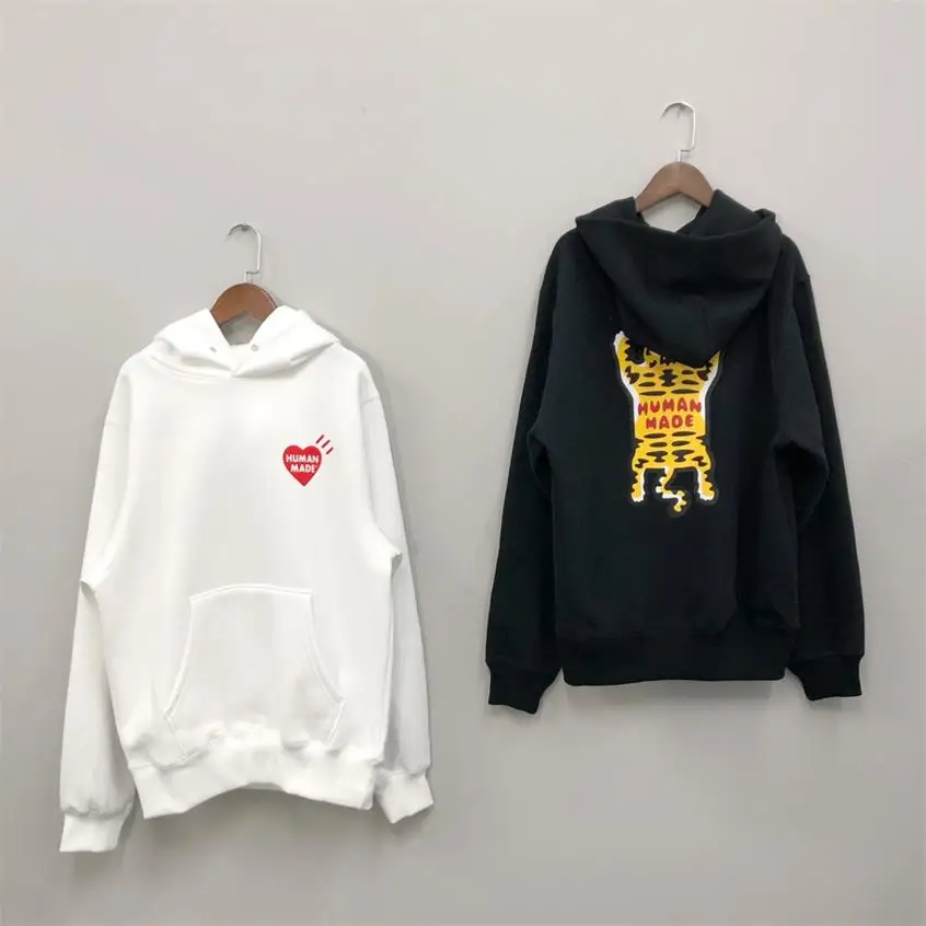 

Human Made Fleece Hoodies Harajuku Hip Hop Sweatshirt Men Clothing Streetwear Women Tracksuit Oversized Couple Winter Clothes