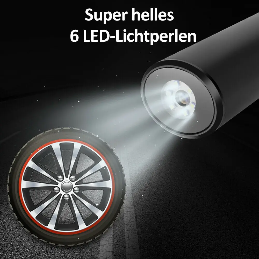 Comprar Bomba De Aire Recargable Para Neumáticos De Coche, Inflador De Neumáticos Digital De 12V Y 150PSI Con Batería, Compresor Portátil Para Motocicleta Bicicleta Coche