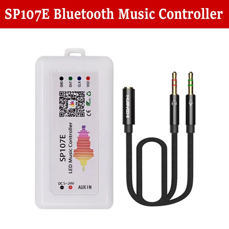 WS2812B умный светодиодный Bluetooth музыка симфония полный Цвет светильник полосы SP110E