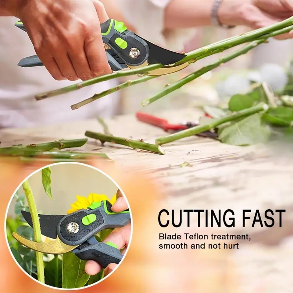 

Plant Trim Horticulture Hand Pruner Cut Secateur Shrub Garden Scissor Tool Anvil Branch Shear Orchard Pruning Shears Garden Tool