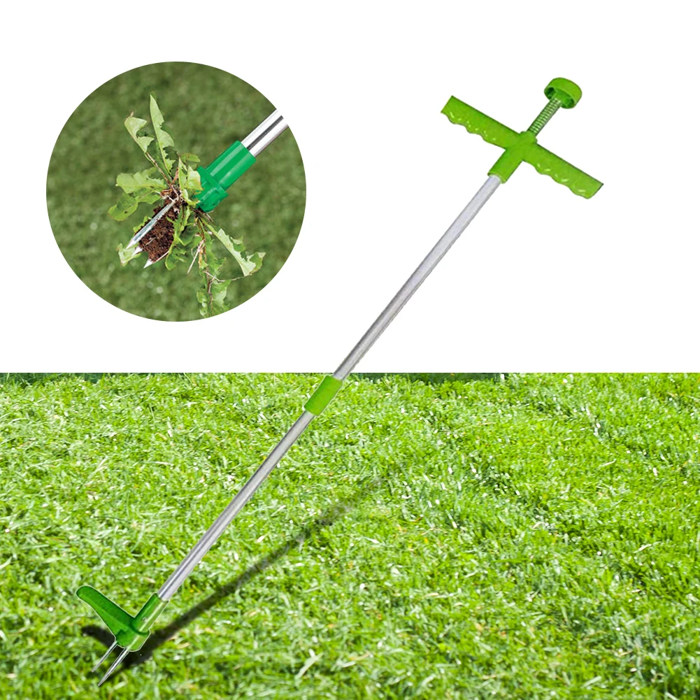 

Portable Long Handle Weed Root Remover Tool Garden Lawn Yard Grass Root Puller Weeder Weeding Assistant Portable