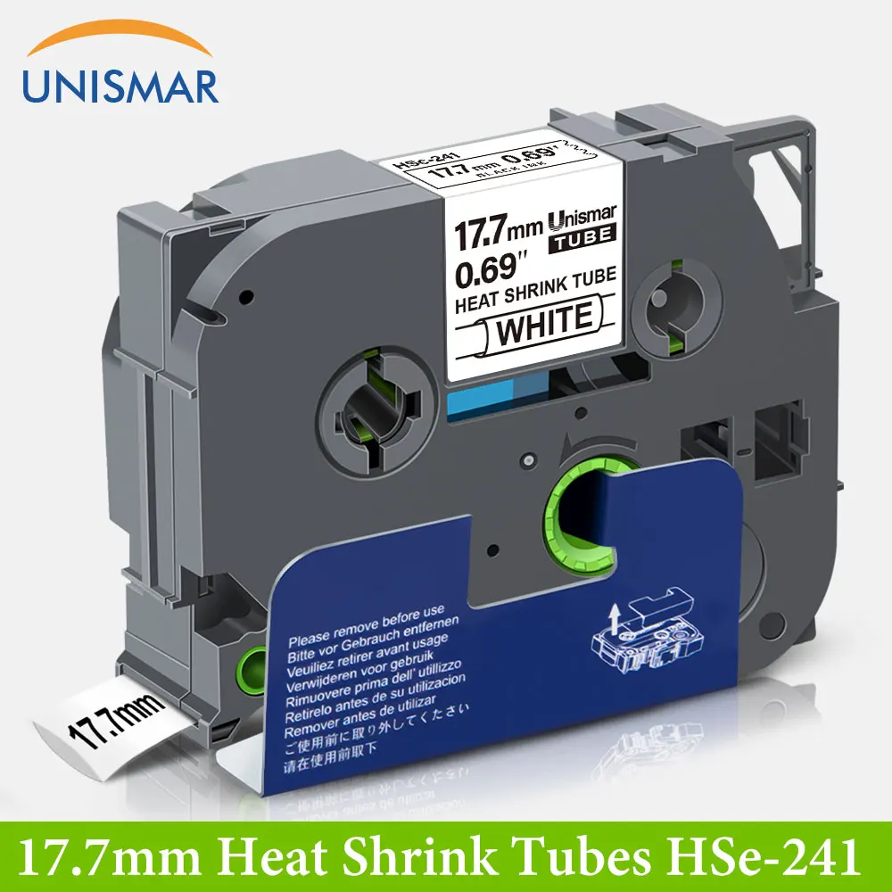 HSe241 Совместимость для Brother P-Touch HS HSe-241 термоусадочные трубки запечатанных лент 0 7
