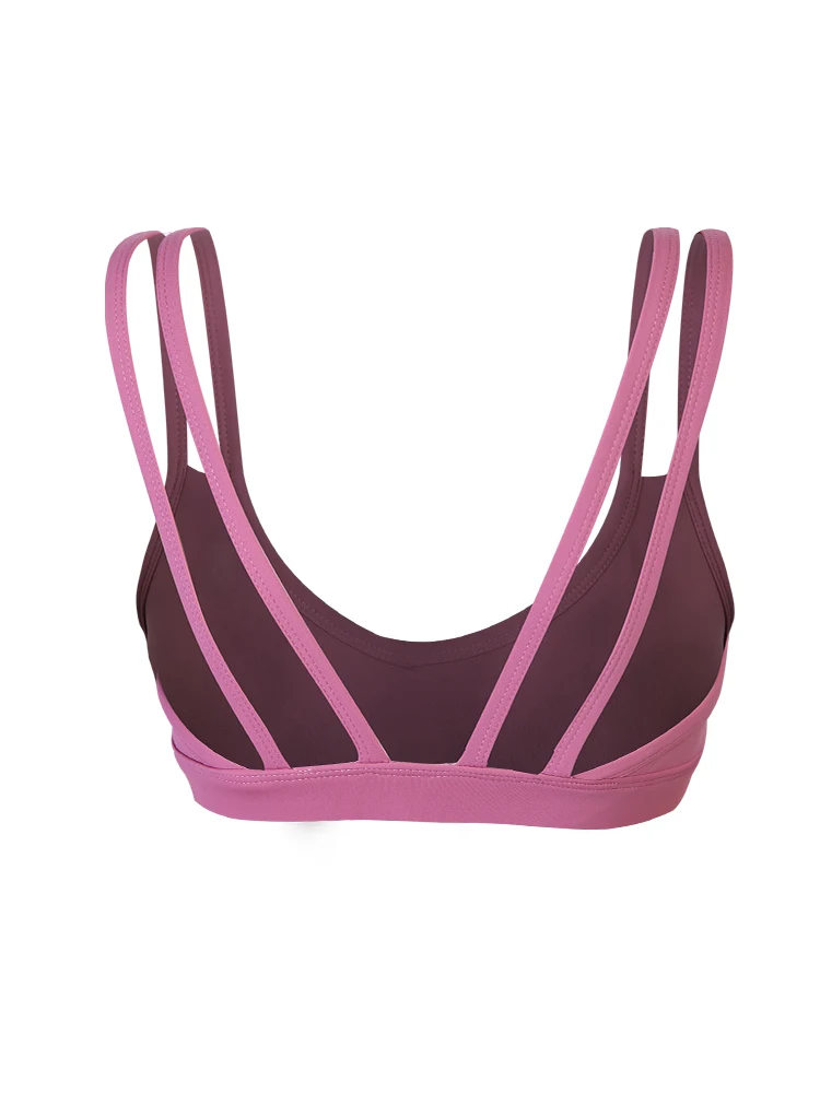 

Sports underwear for women: shockproof, huddle and shape running training, quick-dry, backless, rimless yoga bra