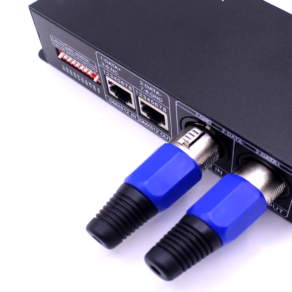 DC12 24V DMX512 декодер светодиодный контроллер 3CH 4 канальный драйвер RGB/RGBW для 5050 3528 RGB