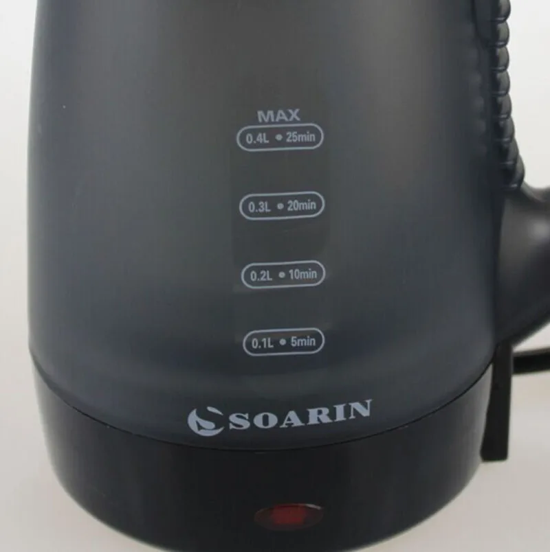 Adoolla 0.4L мини портативный пластиковый Электрический чайник, электрические чайники для воды для домашнего путешествия