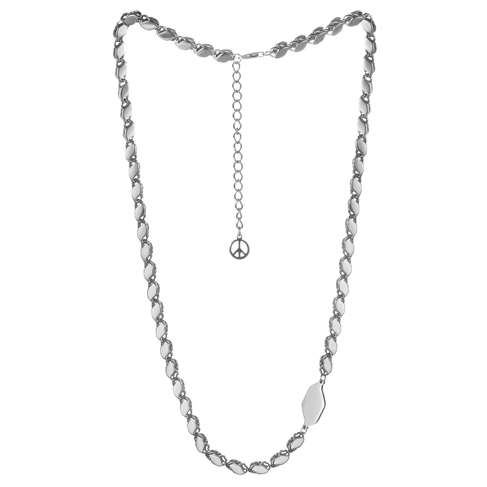 Turkey Jordan 18K Gold Plated Chain Necklace for Men Women Hear Oval Round Drop Shapes Pendant Collier Femme Punk Initial Chains | Украшения