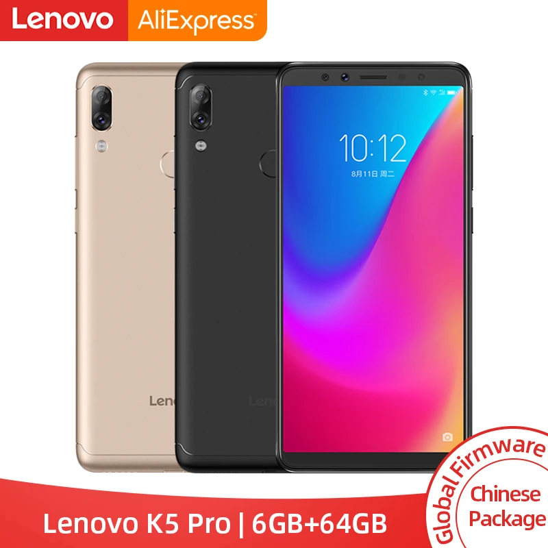 Глобальный Встроенная память lenovo K5 Pro 6 Гб 64 Гб Snapdragon 636 Octa Core четыре камеры 5,99 дюймов 18:9 4 аппарат не привязан к оператору сотовой связи телефоны 4050 мАч для смартфонов
