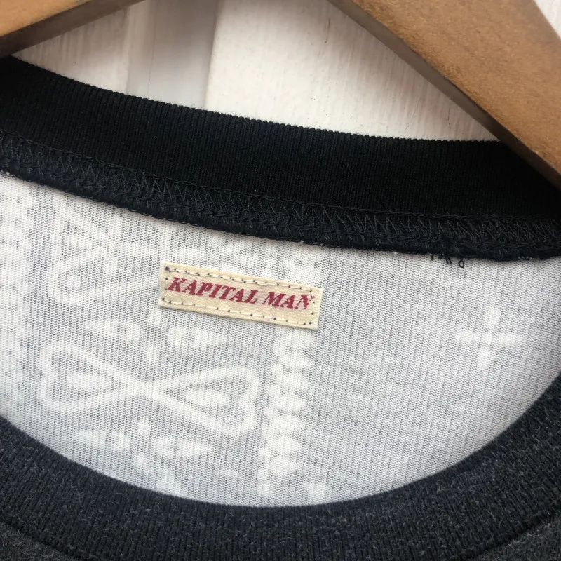 

Cashew Flower KAPITAL T shirt Men Women Best Quality Nice Washed Heavy fabric Tie dye Tops Tee