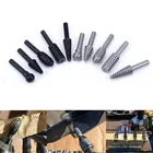 Стальные вращающиеся напильники для рашпиля, 5 шт.1 набор, 14 дюйма, хвостовик, вращающиеся напильники для рукоделия, напильники, деревянные сверла, мощность для шлифования
