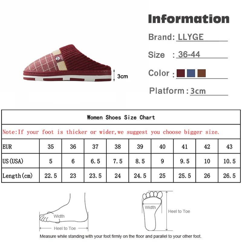 

Women's Shoes Soft Warm Slippers Winter Home Men's Slippers Plush Flock Non Slip Rubber Slides Bedroom Couple Footwear 2020 New