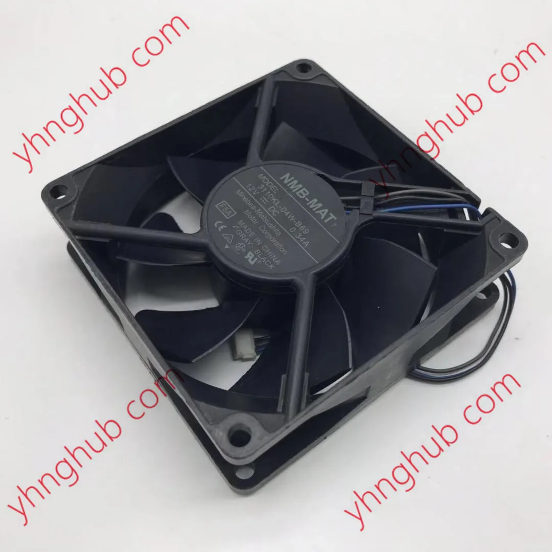 NMB-MAT 3110KL-04W-B69 F5A DC 12V 0.34A 80x80x25 мм 3-проводной Вентилятор охлаждения сервера