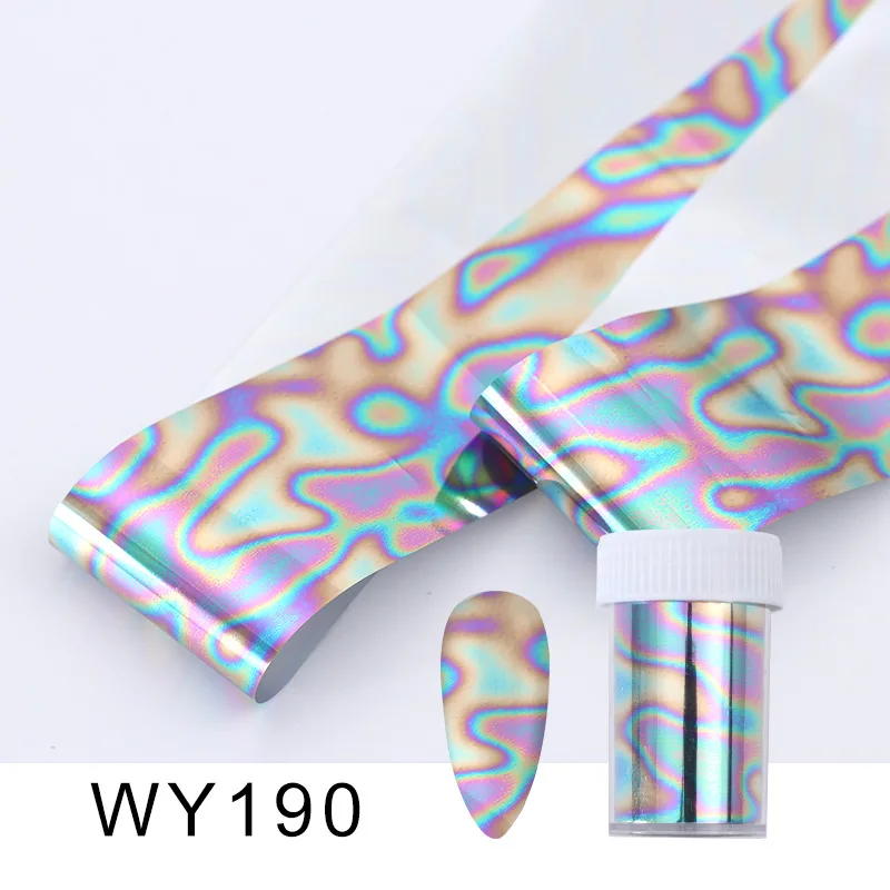 1 рулон наклеек для ногтей набор слайдеров красочный павлин Леопардовый принт