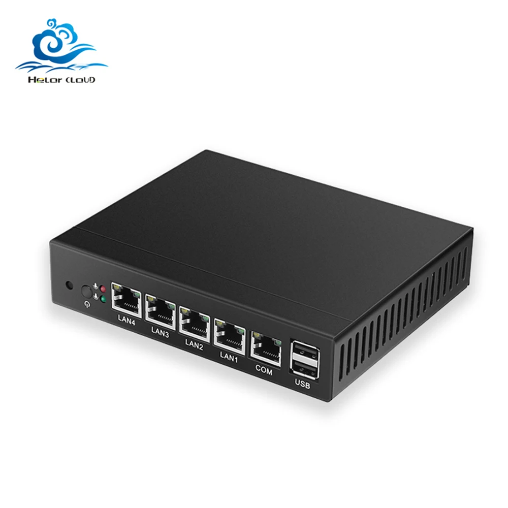Firewall Router pFsense Fanless Mini PC Celeron J1900 Quad-Core 4 LAN Gigabit Windows 10 Linux Openwrt Industrial Micro Server