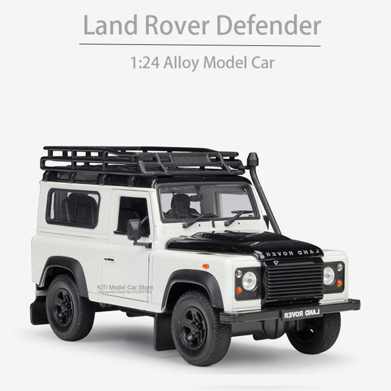

1:24 Land Rover Defender модель автомобиля из сплава для пересеченной местности, литые игрушечные автомобили, модель автомобиля из металла, подарок дл...