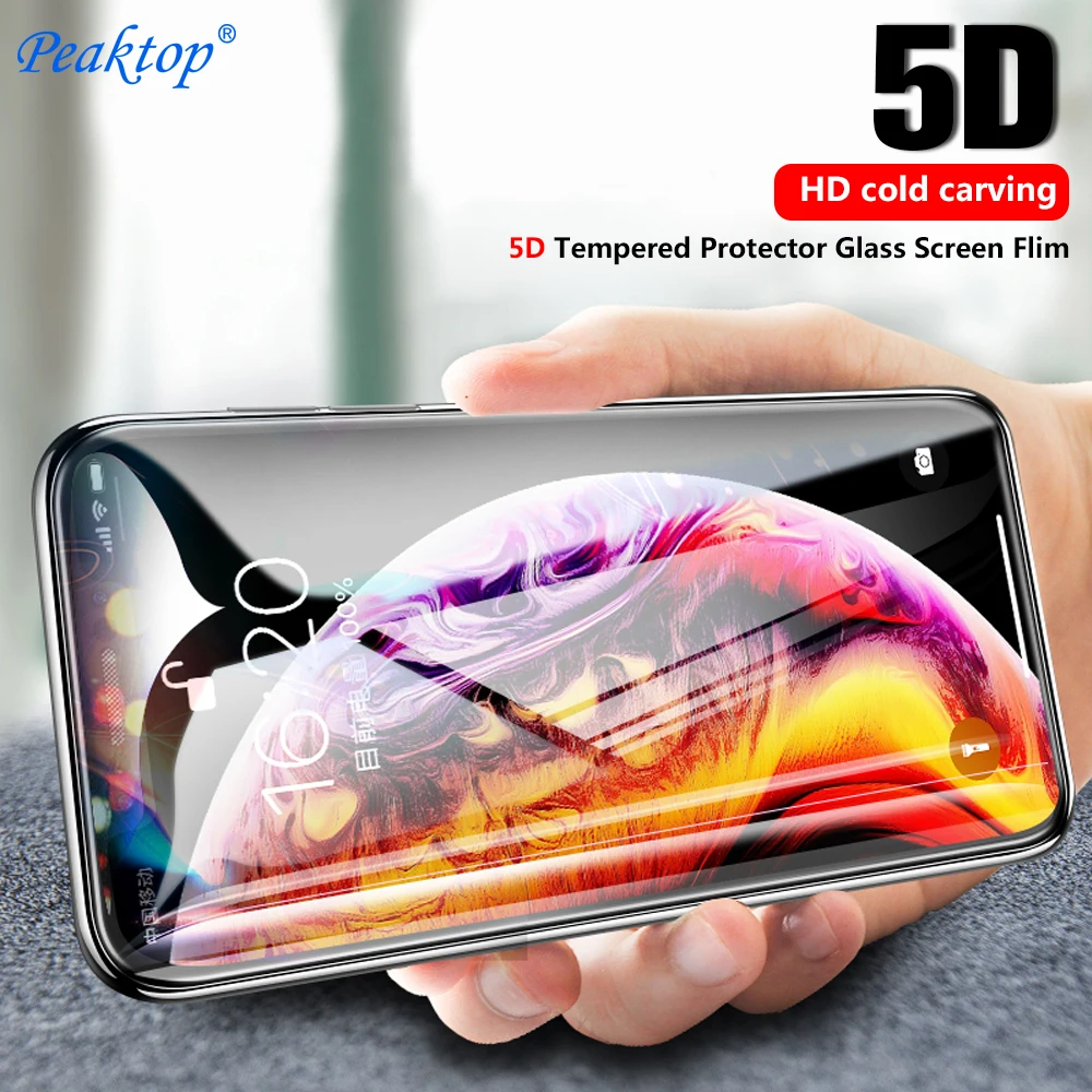Защитное стекло 9D для iPhone 7 6 защита экрана с полными изогнутыми краями закаленное