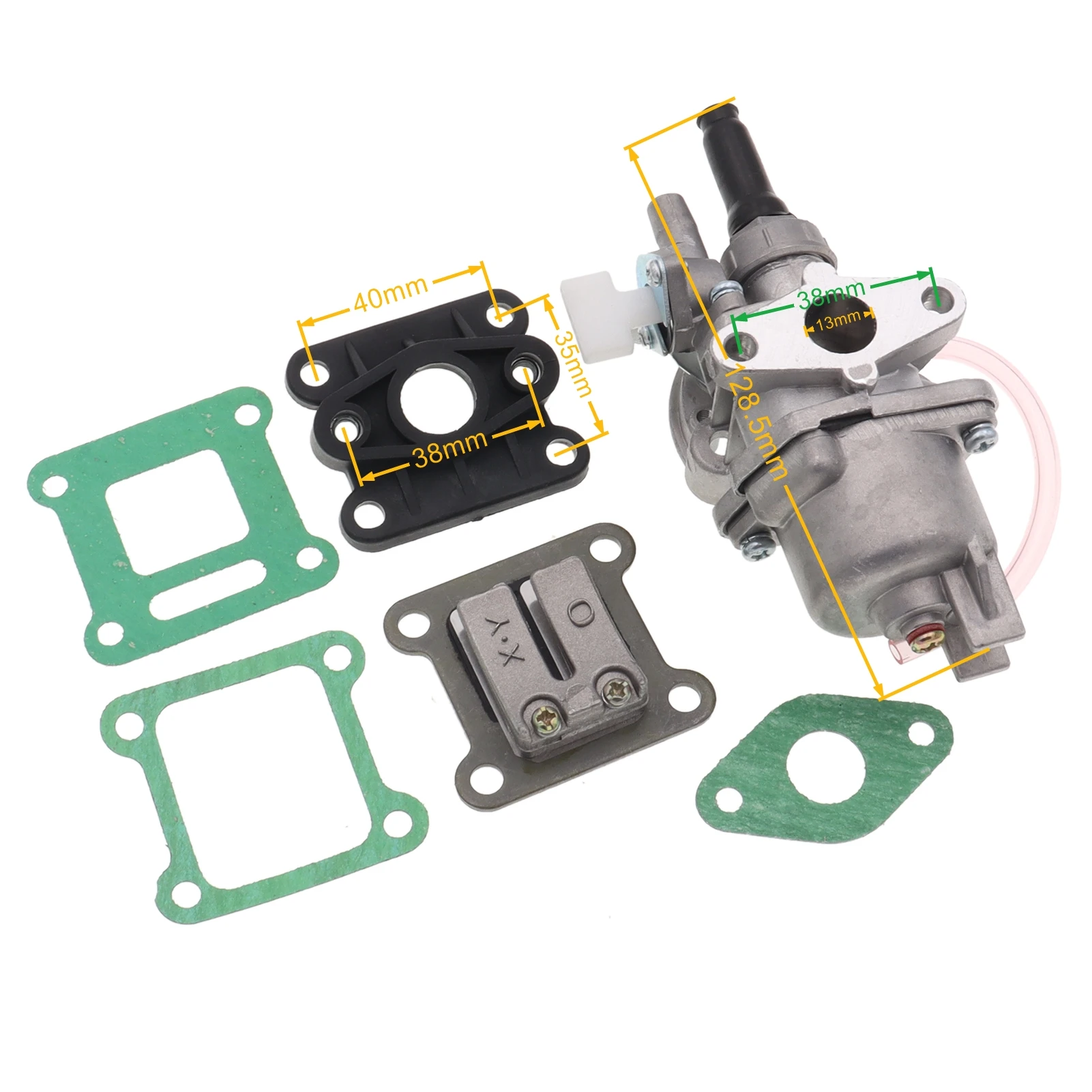 Карбюратор двигателя Carb с клапаном впускной трубы комплект Mainfold для 2-тактного 47cc