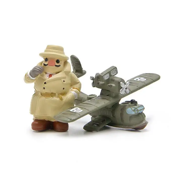 Экшн-фигурка из ПВХ сделай сам милая аниме Порко Россо самолет красная свинка