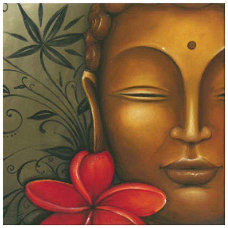 5D DIY Полная квадратная/круглая Алмазная вышивка &quotстатуя Будды&quot крестиком