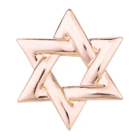 israel six pointed star badge pins brooch for men vintage fashion crystal mens suit brooches birthday party geometric jewelry