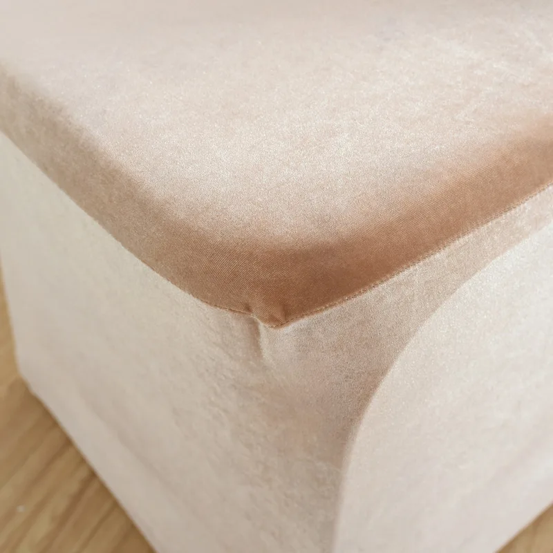 50/100 шт./лот плюшевая ткань сплошной цвет крышка стула стул для столовой протектор