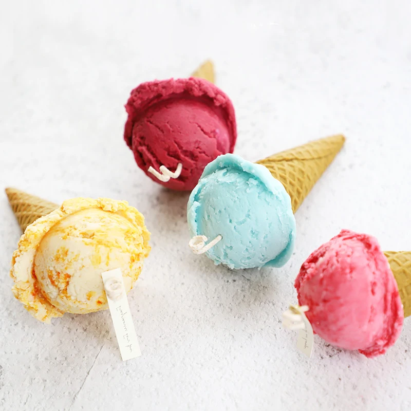 3D Ice Cream Egg Cone Cylinder Candle Silicone Mold DIY Fondant Cake Chocolate Clay Supplies Handmade Soap Jelly ResinMold | Дом и сад